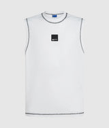 Relaxed contrast stitch tank top
