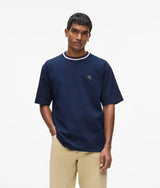 Ikon striped neck T-shirt
