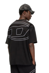 T-shirt with maxi oval D embroidery