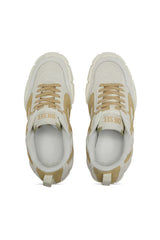 S-Pagodha-Quilted suede sneakers