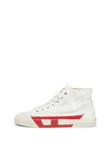 S-D-Verse-Distressed high-top sneakers in canvas