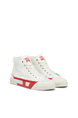 S-D-Verse-Distressed high-top sneakers in canvas