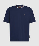 Ikon striped neck T-shirt