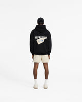 Luggage Tag Hoodie - Jet Black