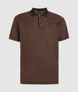 Square snap button polo shirt