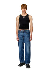Tank top with mini D logo patch
