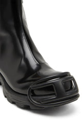 D-Hammer-Leather Chelsea boots with Oval D toe caps