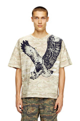 Camo T-shirt with eagle print