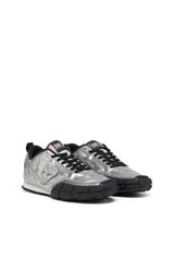 S-Pagodha-Quilted metallic sneakers