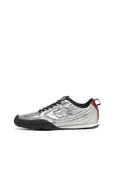S-Pagodha-Quilted metallic sneakers