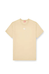 Light cotton T-shirt with metallic Oval D logo