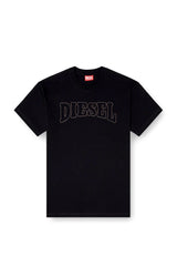 Regular cotton T-shirt with logo embroidery