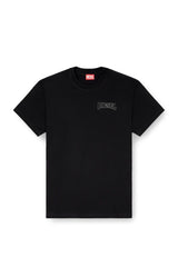 Regular cotton T-shirt with Diesel embroidery