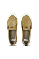S-Athos-Canvas slip-on sneakers with D embroidery