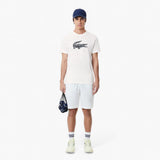 Crew Neck Crocodile Print Organic Cotton T-Shirt