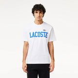 Lacoste Cotton Contrast Print and Badge T-shirt